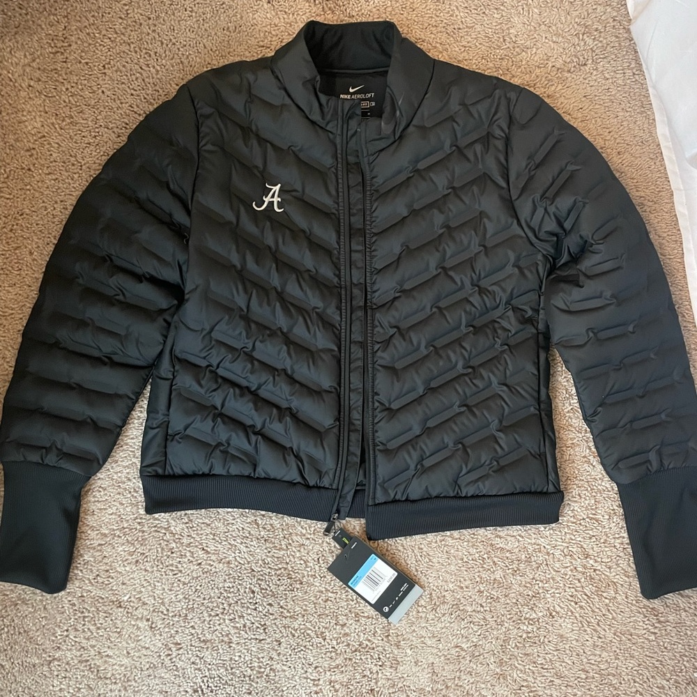 Nike Aeroloft Puffer Bomber Jacket with Alabama Script A